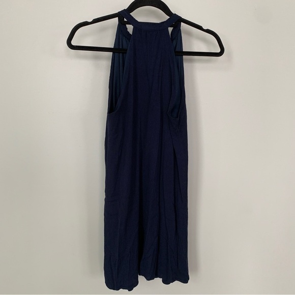 THML‎ Navy Blue Embroidered Sleeveless Dress Size M - Picture 7 of 8